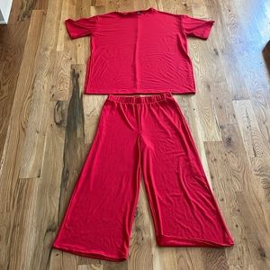 Cherry Red Playsuit - Dressed in Lala - Medium